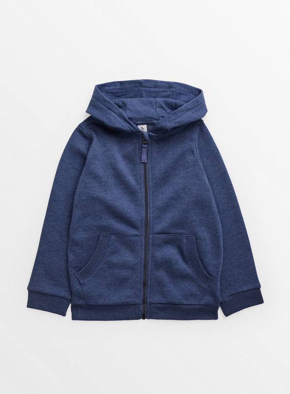 Blue Zip Through Hoodie 1 year