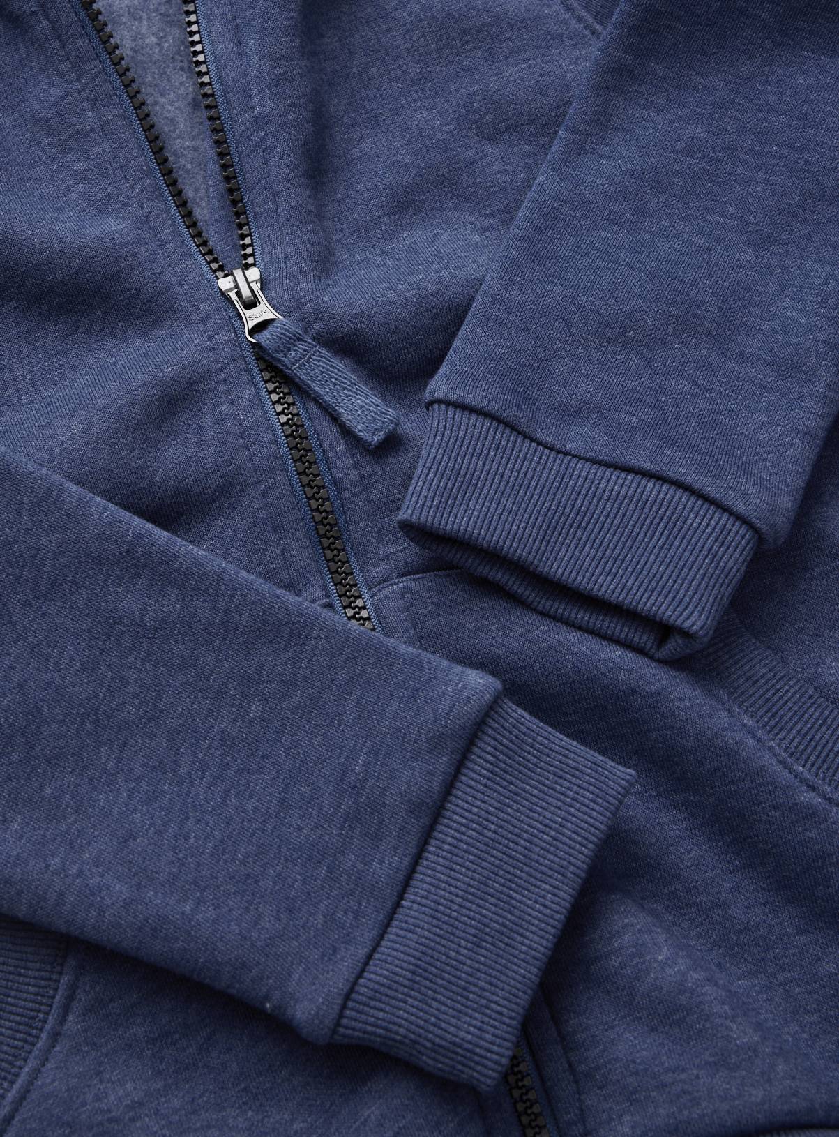 Blue Zip Through Hoodie 8 years - Image 2