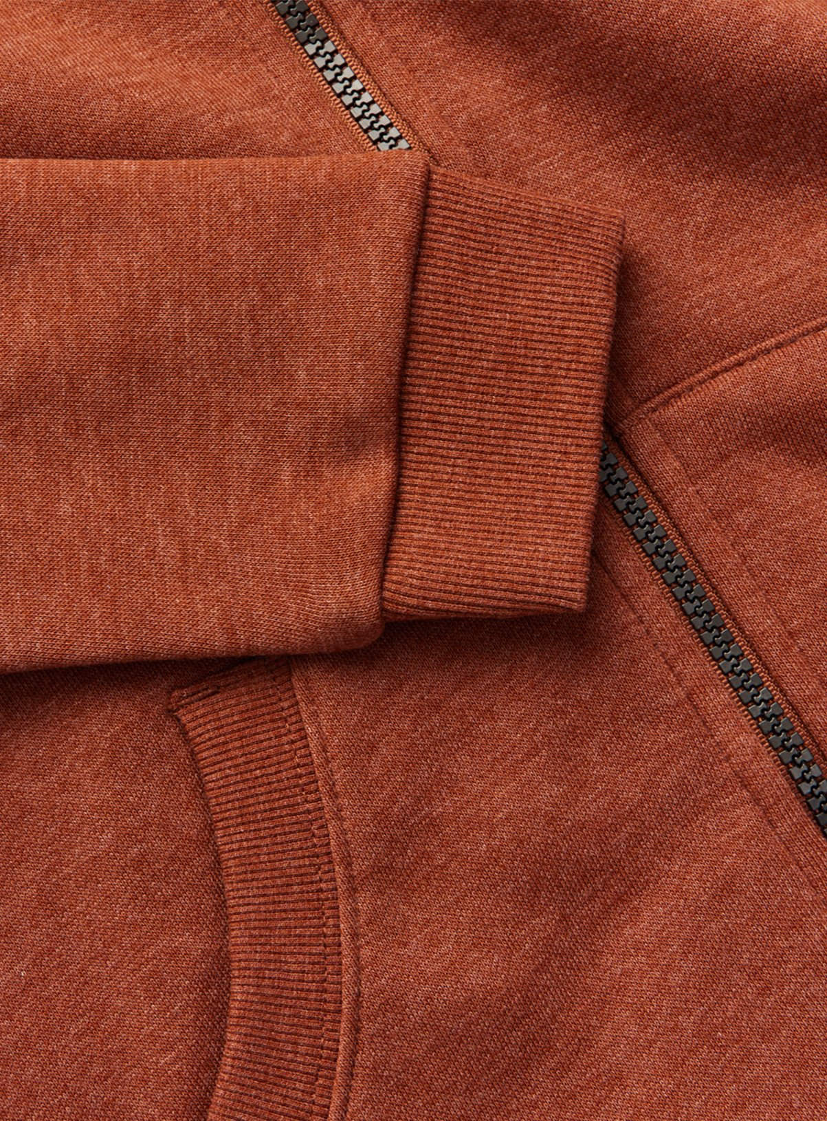 Brown Zip Through Hoodie 8 years - Image 2 thumbnail