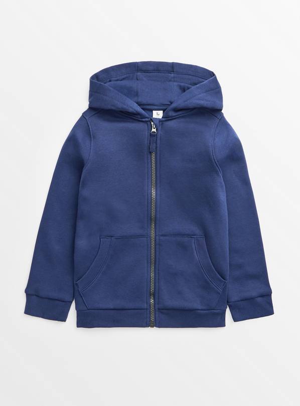 Navy Zip Through Hoodie 9 years