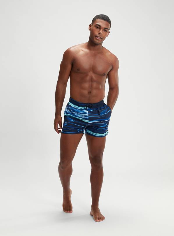 SPEEDO Mens Digital Printed Leisure 14&quot; Swim Shorts S