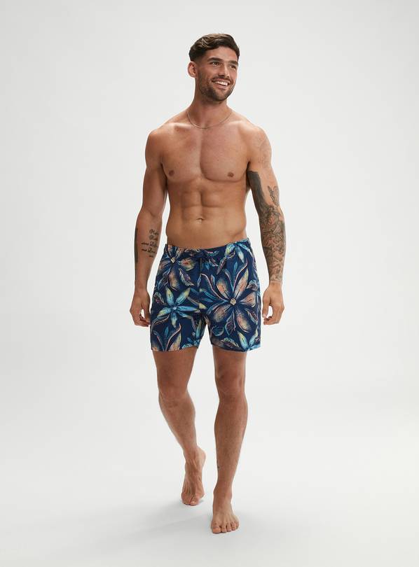 SPEEDO Mens Digital Printed Leisure 16&quot; Swim Shorts XS