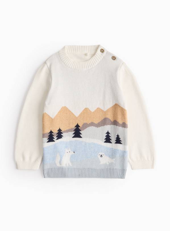 Cream Polar Ice Knitted Jumper 6-9 months