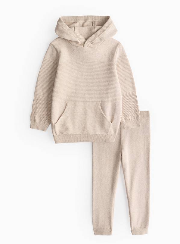 Stone Knitted Hoodie & Joggers Set  6-7 years