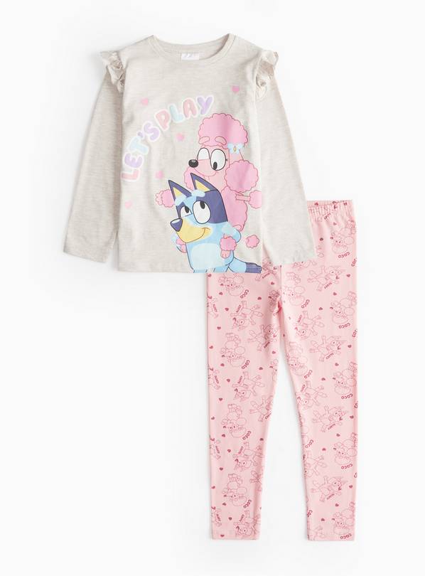 Bluey Pink Printed Long Sleeve Pyjamas 1.5-2 years