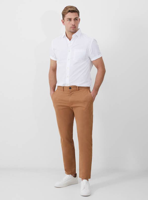 FRENCH CONNECTION Stretch Chino Trouser Brown 38