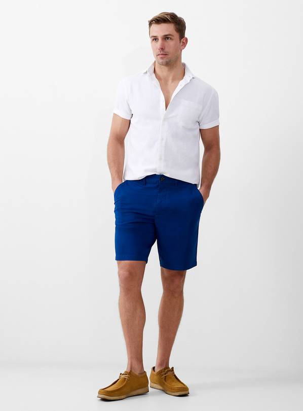 FRENCH CONNECTION Stretch Chino Shorts Navy 38