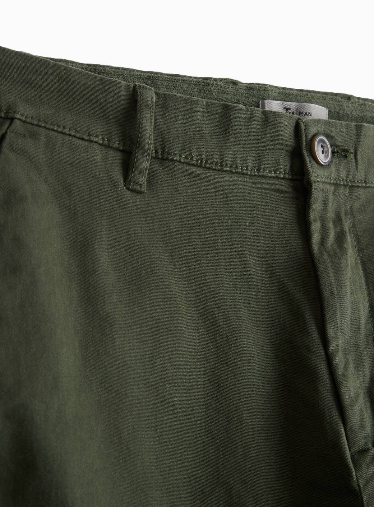 Khaki Straight Leg Chino Trousers 44L - Image 4