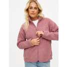 Buy Lilac Pink Borg Fleece Zip Through Jacket L Hoodies and sweatshirts Tu