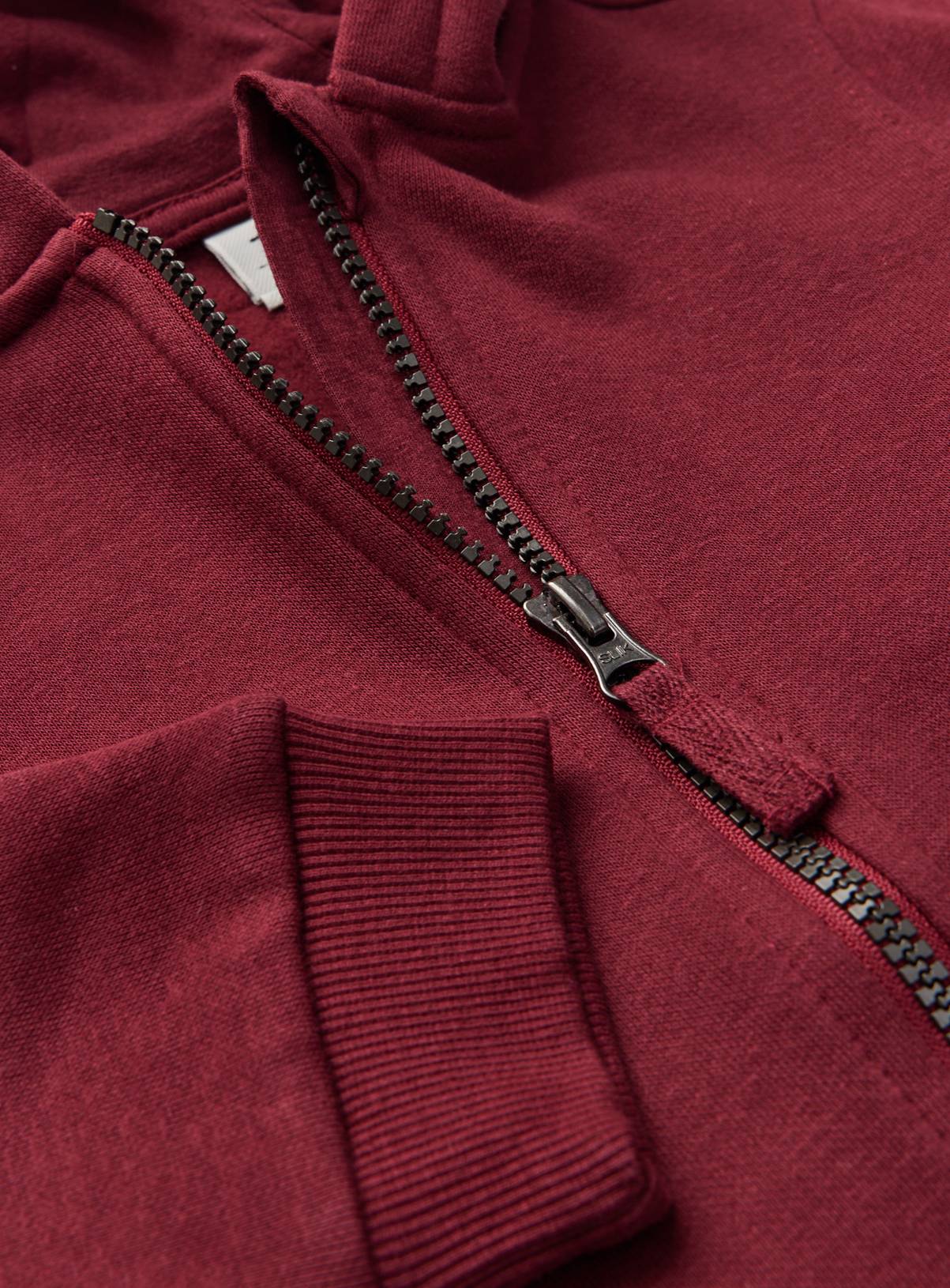 Red Zip Through Hoodie  9 years - Image 2