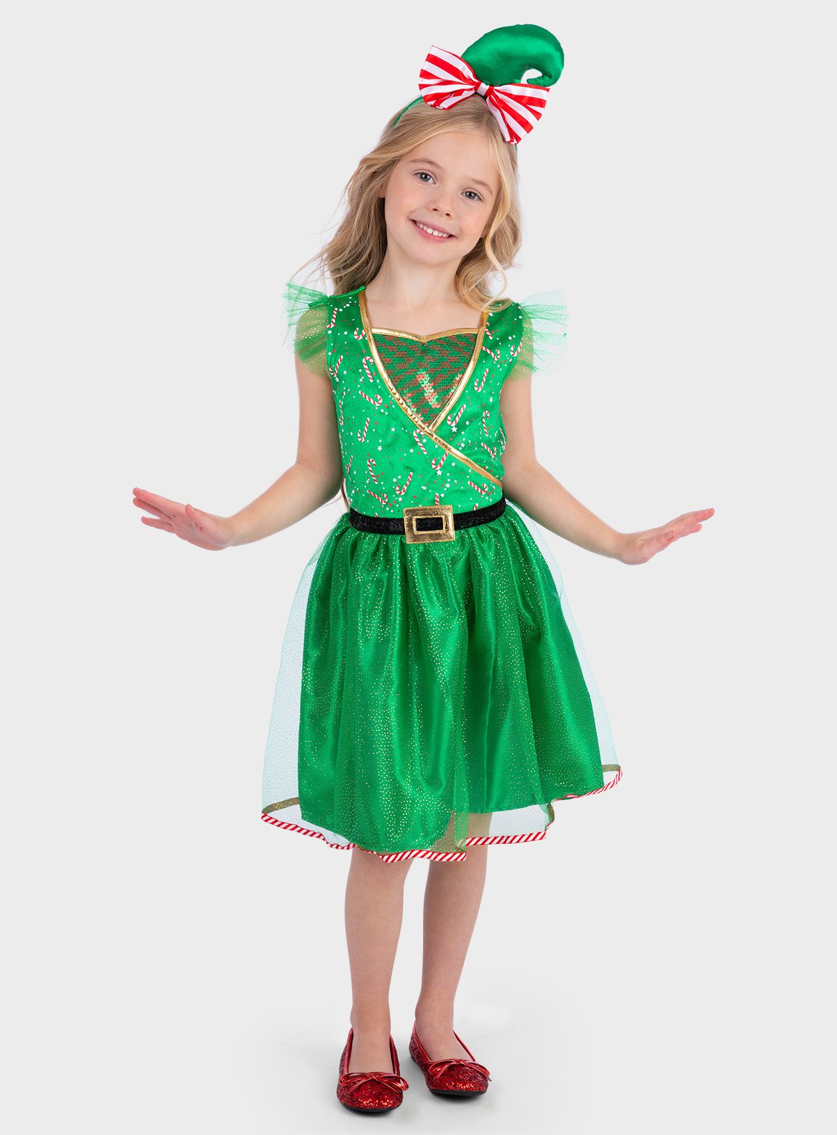 Tu Miss Elf Fancy Dress Costume 3-4 Years Green