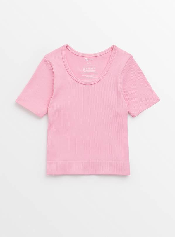 Pink Seamless Top 13-14 years