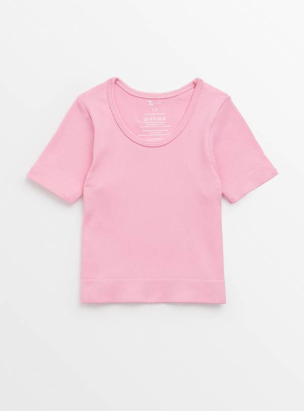 Pink Seamless Top 5-6 years