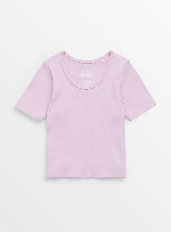 Lilac Seamless Top 5-6 years