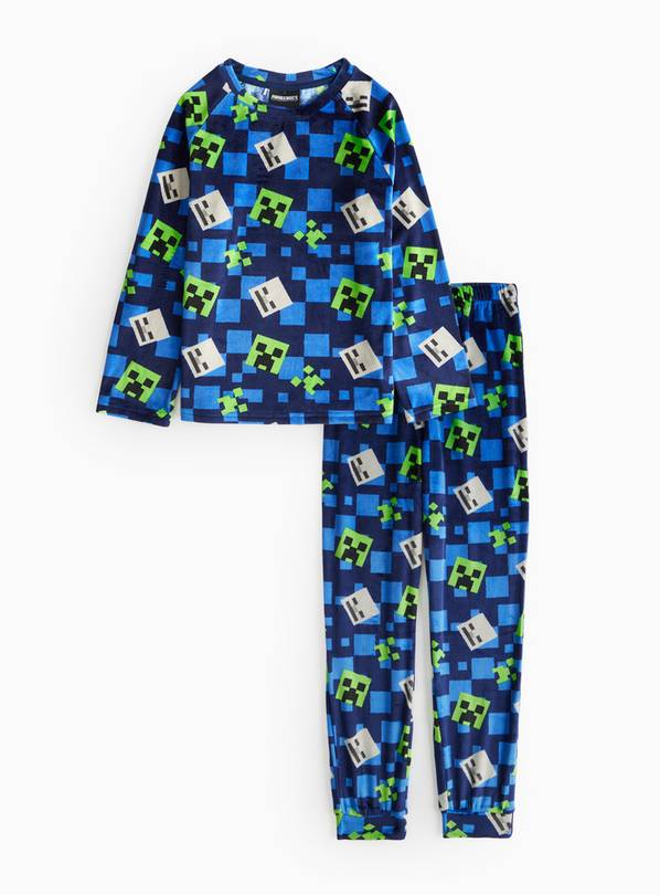 Minecraft Character Printed Blue Slinky Pyjamas 4-5 years