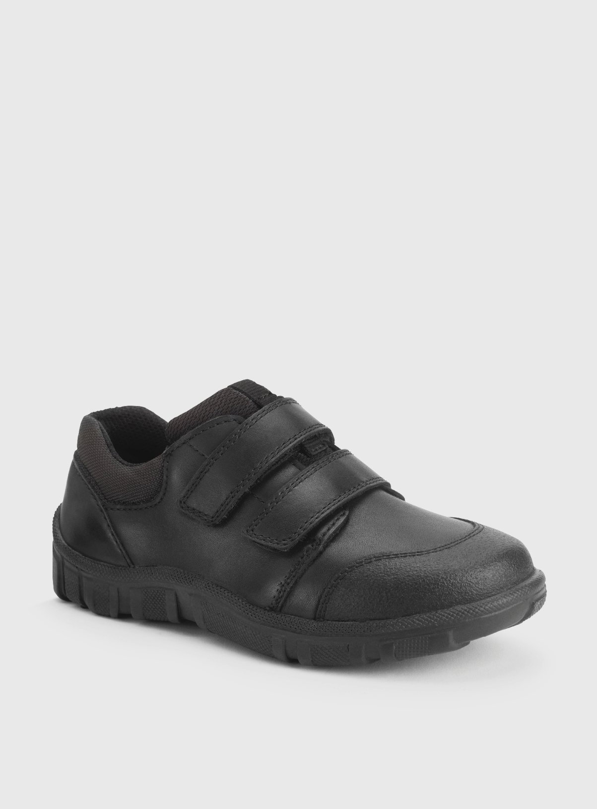 START-RITE Topic Black Leather Dual Fit Rip Tape School Shoes 1 - Image 3 thumbnail