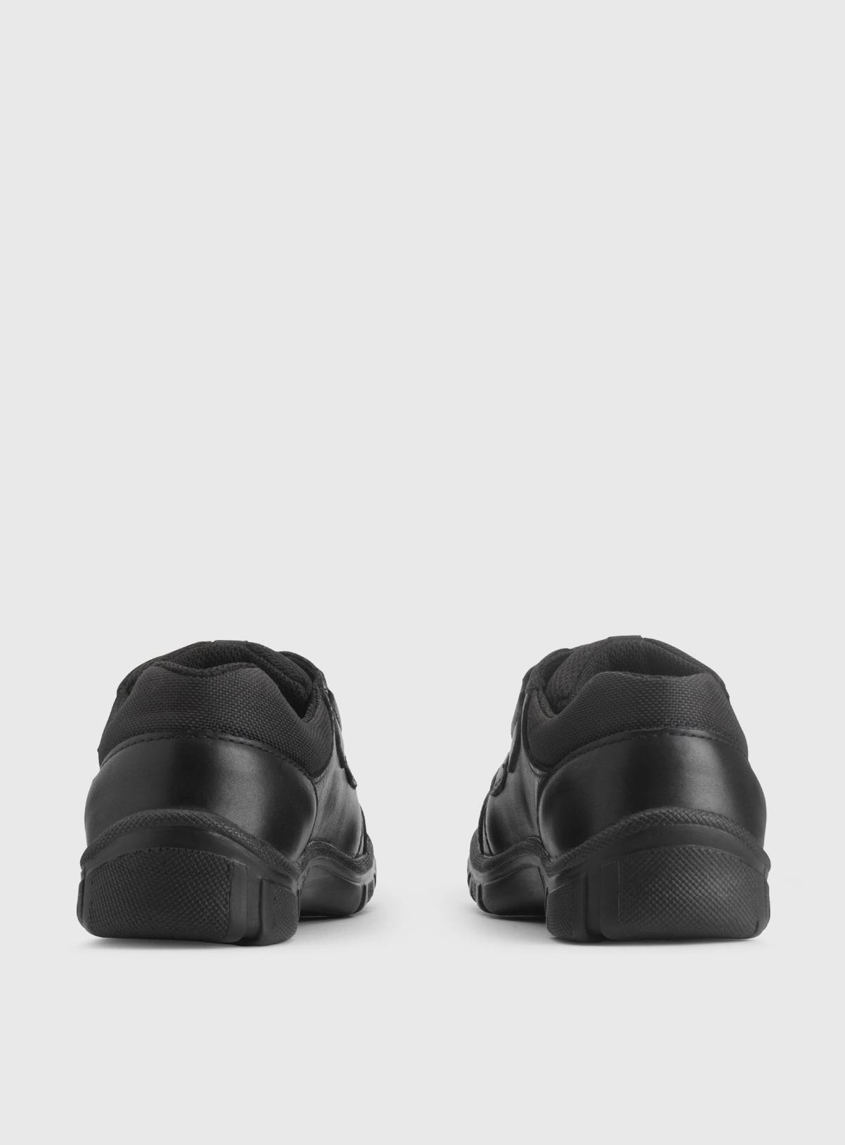 START-RITE Topic Black Leather Dual Fit Rip Tape School Shoes 1 - Image 6