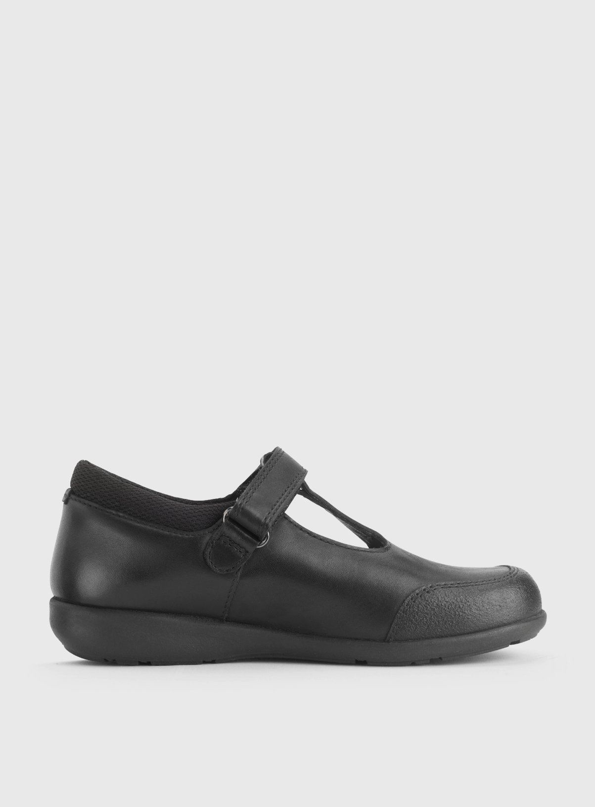 START-RITE Globe Black Leather Dual Fit T Bar School Shoes 10 Infant - Image 4 thumbnail