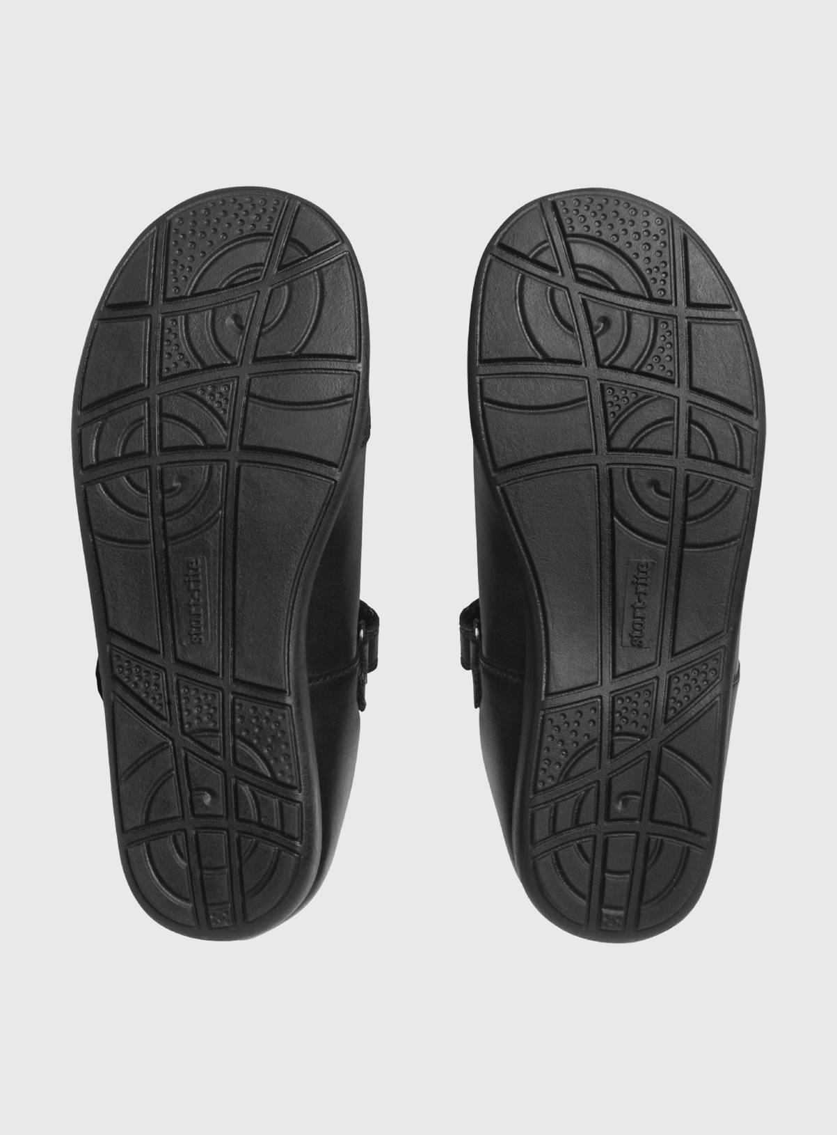 START-RITE Globe Black Leather Dual Fit T Bar School Shoes 10 Infant - Image 5