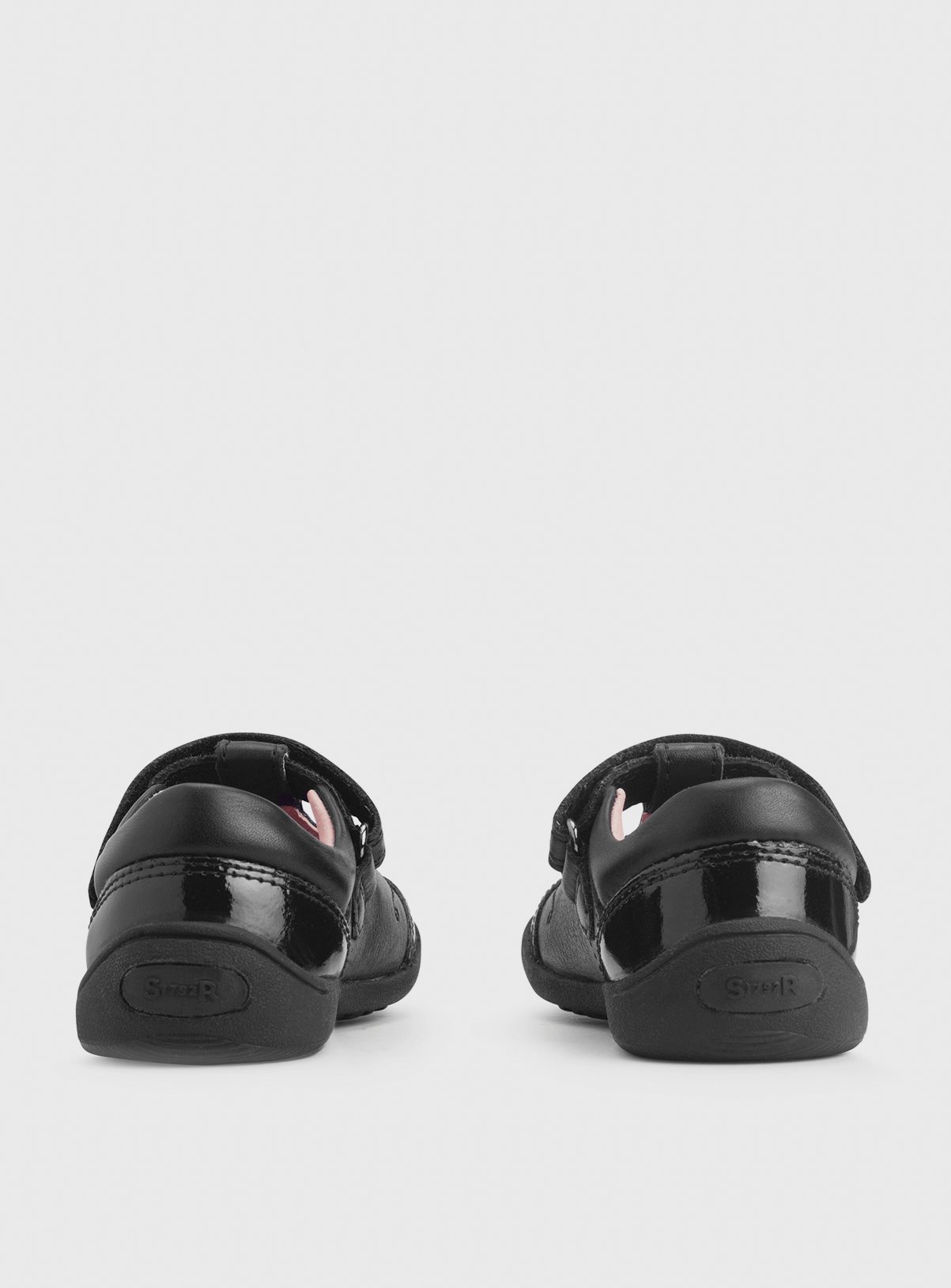 START-RITE Dazzle Black Leather T Bar School Shoes 9 Infant - Image 6 thumbnail