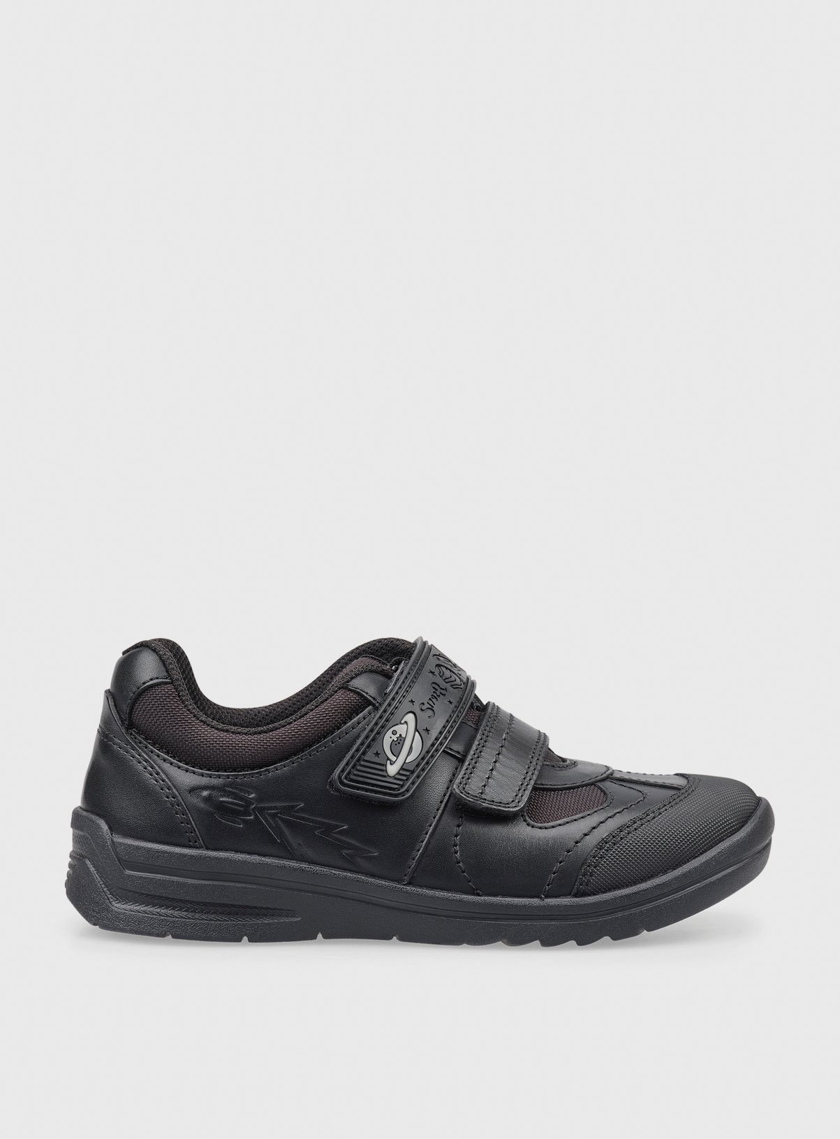 Black START-RITE Rocket Black Leather Tough School Shoes - Start-Rite by Sainsbury's