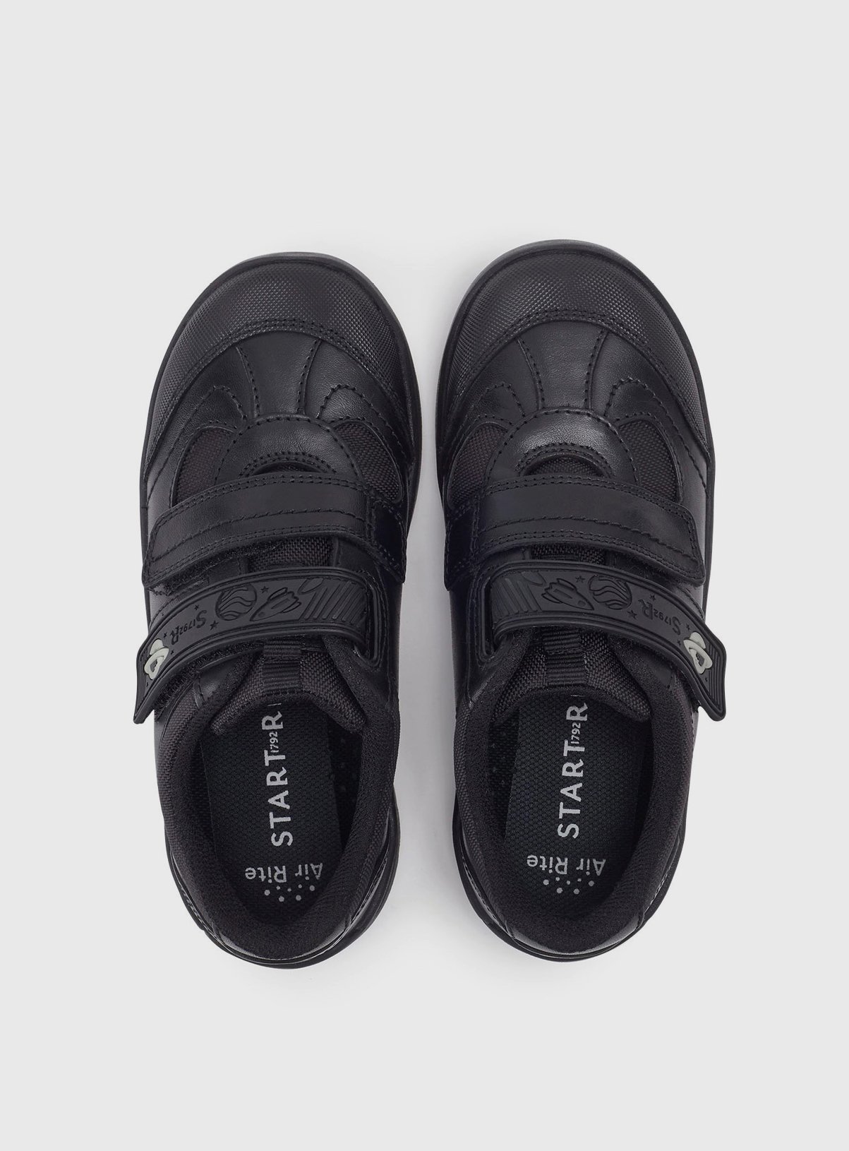 START-RITE Rocket Black Leather Tough School Shoes 2.5 - Image 2 thumbnail