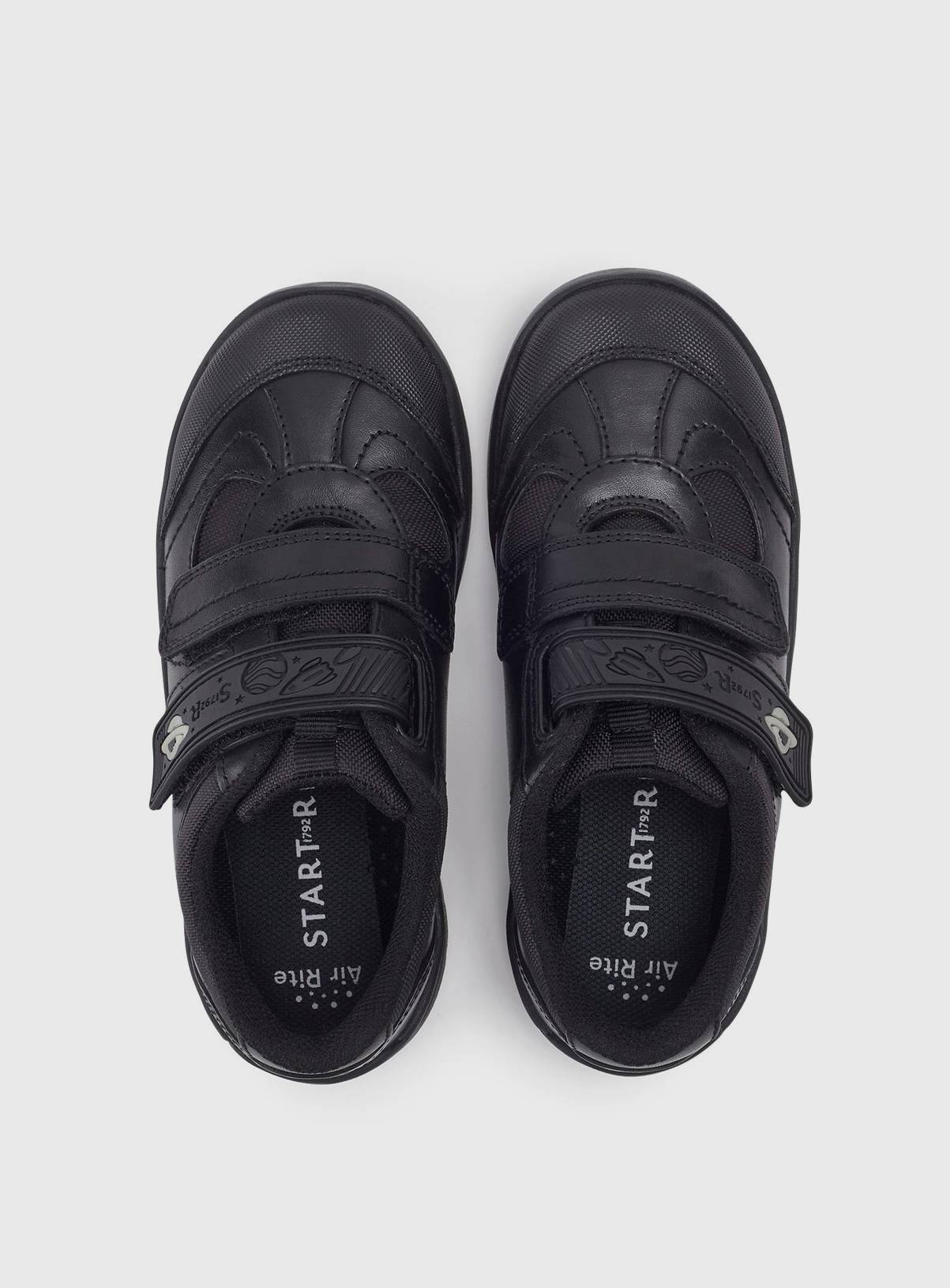 START-RITE Rocket Black Leather Tough School Shoes 2.5 - Image 2