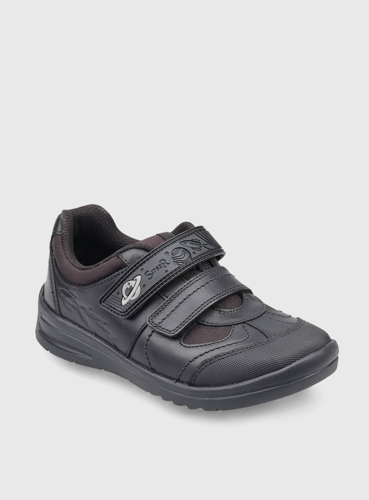 START-RITE Rocket Black Leather Tough School Shoes 2.5 - Image 3 thumbnail