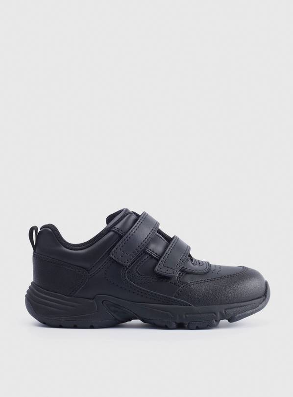 START-RITE Meteor Black Leather School PE Trainers 2