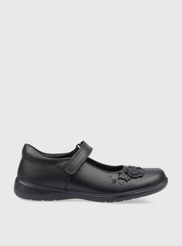 START-RITE Wish Black Leather Mary Jane School Shoes 2.5