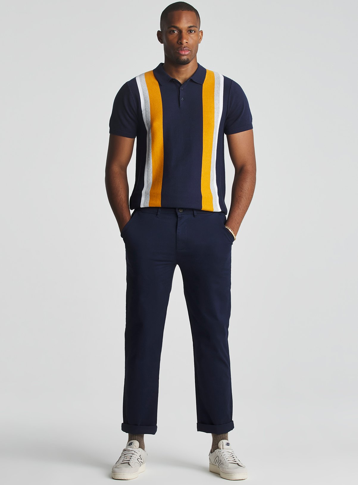 Men's Navy JACAMO Straight Fit Chino