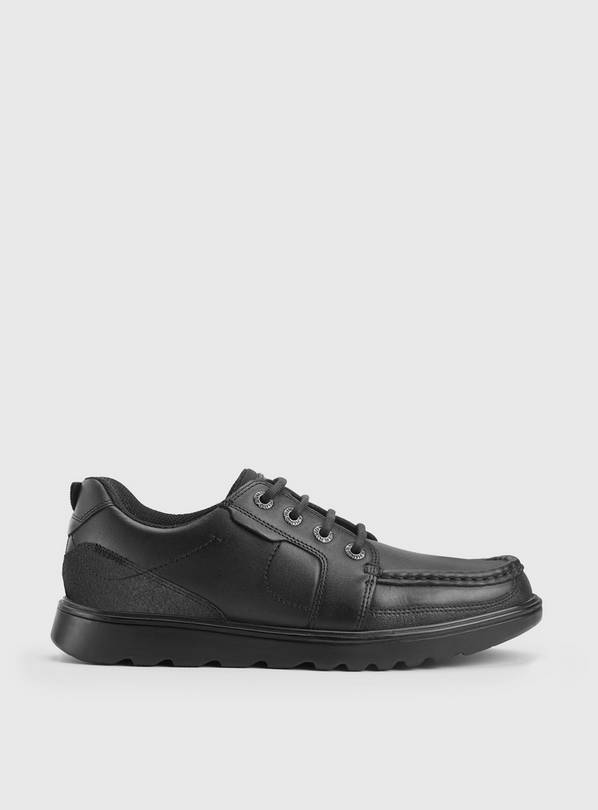 START-RITE Cadet Black Leather Lace Up School Shoes 3.5