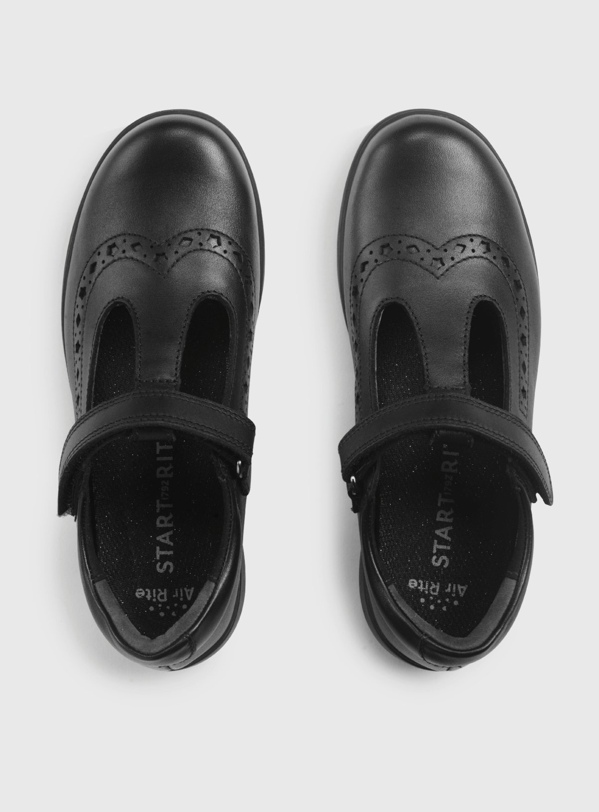 START-RITE Hope Black Leather T Bar School Shoes 9 Infant - Image 2 thumbnail