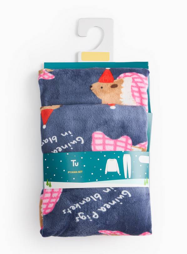 Buy Christmas Guinea Pigs Printed Slinky Pyjamas L Pyjamas Tu