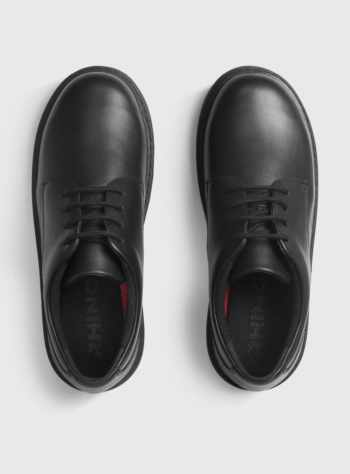START-RITE Glitch Black Leather Lace Up School Shoes 10.5 - Image 2