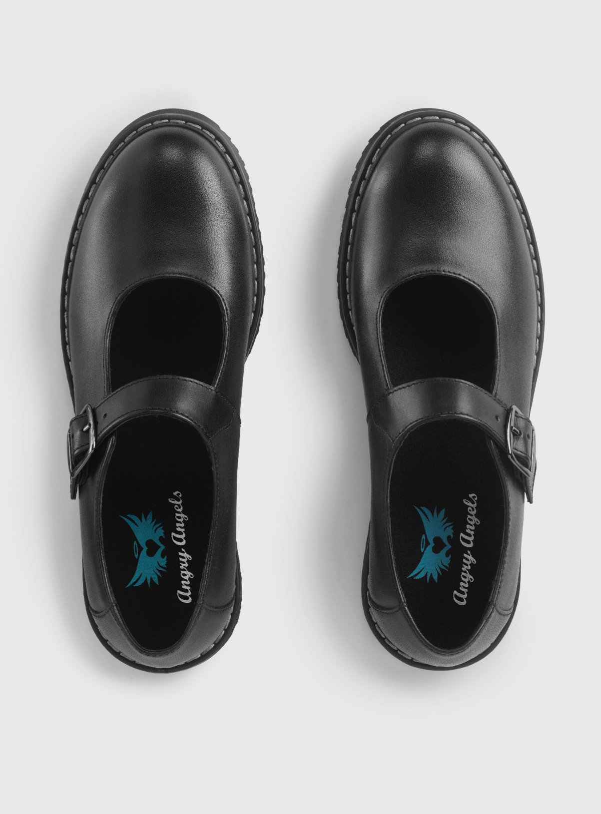 START-RITE Embrace Black Leather Chunky Mary Jane School Shoes 6.5 - Image 2 thumbnail