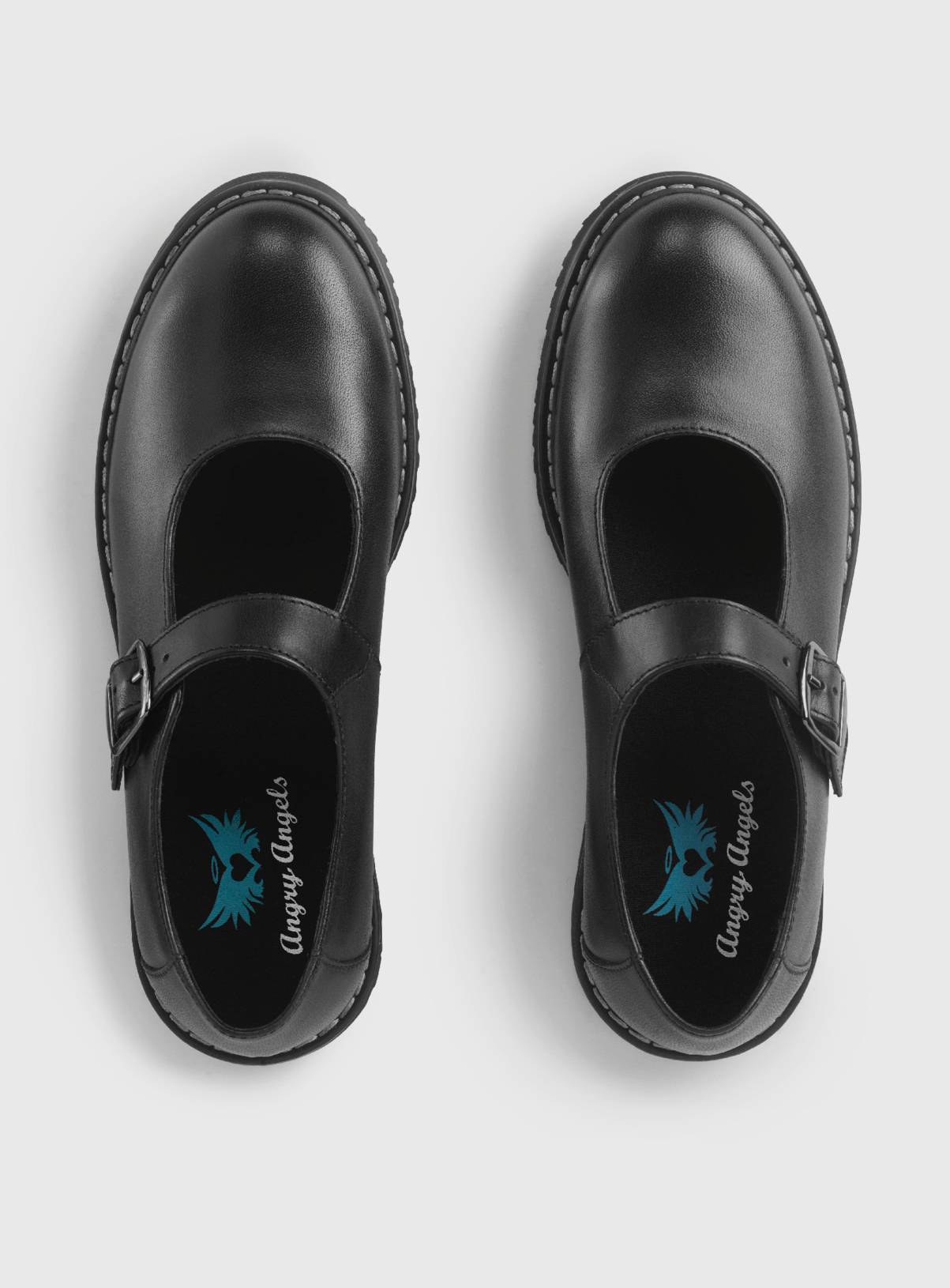 START-RITE Embrace Black Leather Chunky Mary Jane School Shoes 6.5 - Image 2