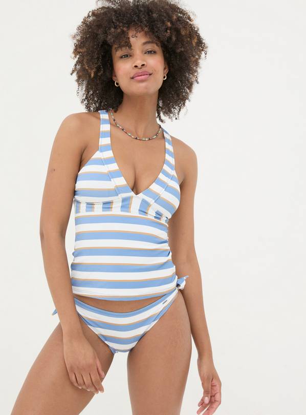 FATFACE Enya Stripe Tankini Top 6