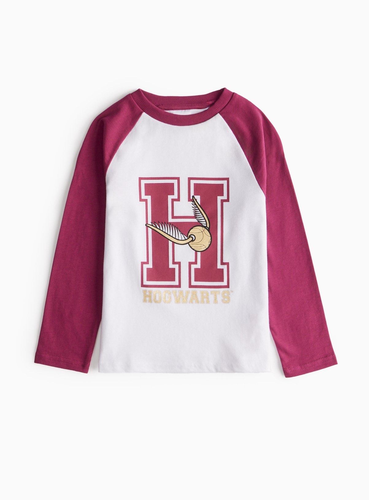 Harry Potter Varsity Raglan Long Sleeve Top 9 years Multi Coloured Years female