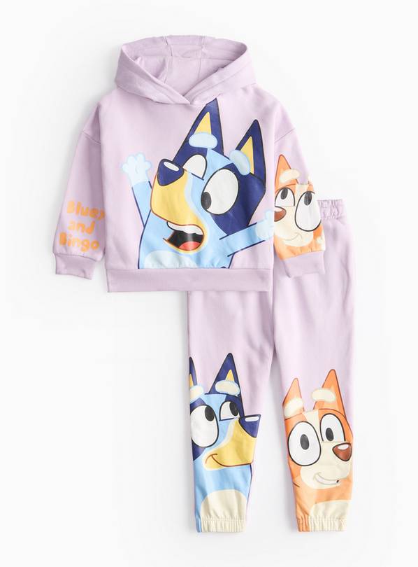 Bluey Character Print Lilac Hoodie & Joggers Set 4-5 years