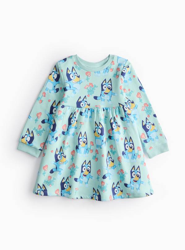 Bluey Character Print Sweatshirt Dress 1-2 years