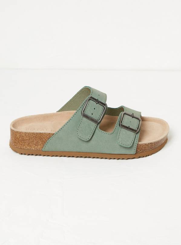  FATFACE Meldon Footbed Sandal  Green Haze 6.5