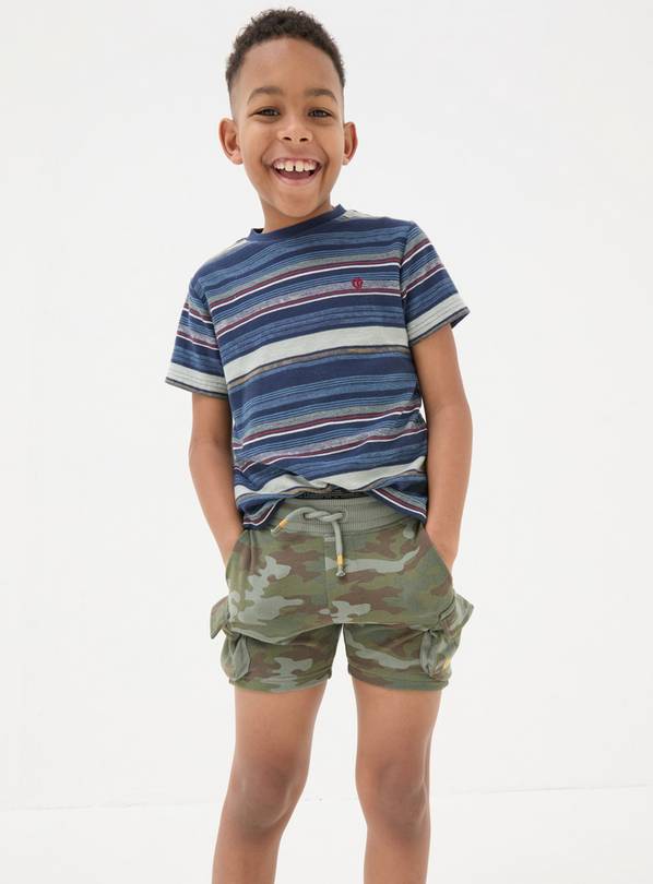  FATFACE Hatfield Camo Cargo Shorts 6-7 Years