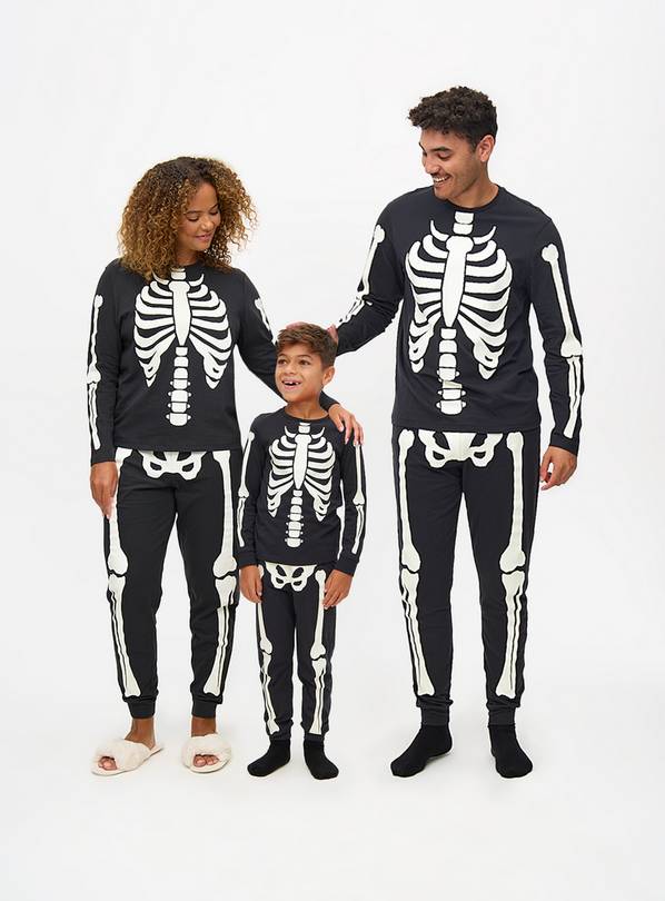 Halloween Matching Family Skeleton Printed Pyjamas 20-22