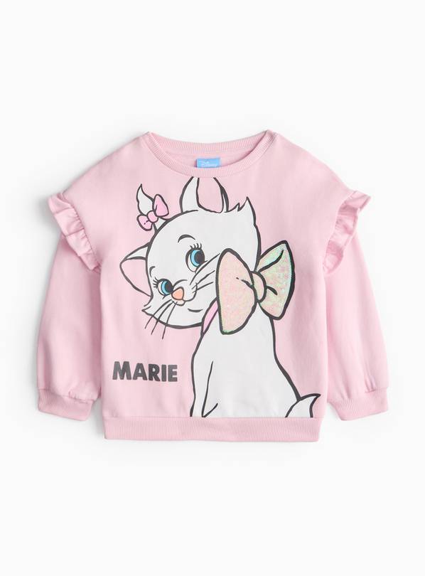 Disney Pink Marie Kitten Character Sweatshirt 1-2 years