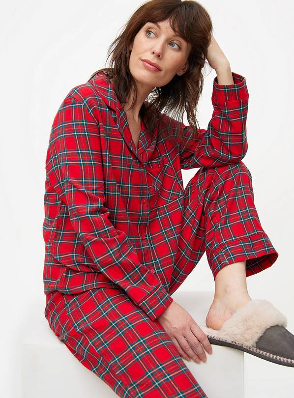 Buy Matching Family Women s Christmas Red Tartan Traditional Pyjamas 10 Pyjamas Tu