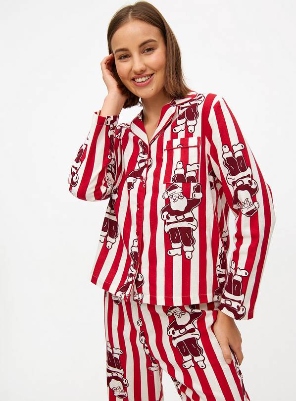 Matching Family Women's Christmas Red Stripe Santa Pyjamas 18