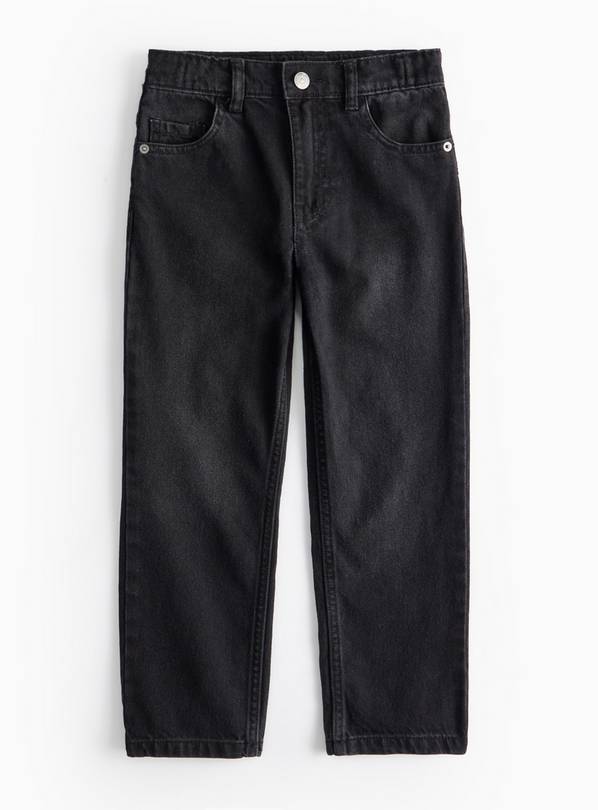 Black Wash Straight Leg Jeans 9 years