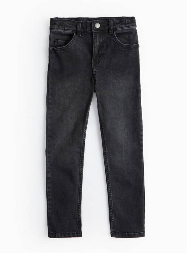 Black Washed Slim Leg Jeans 8 years