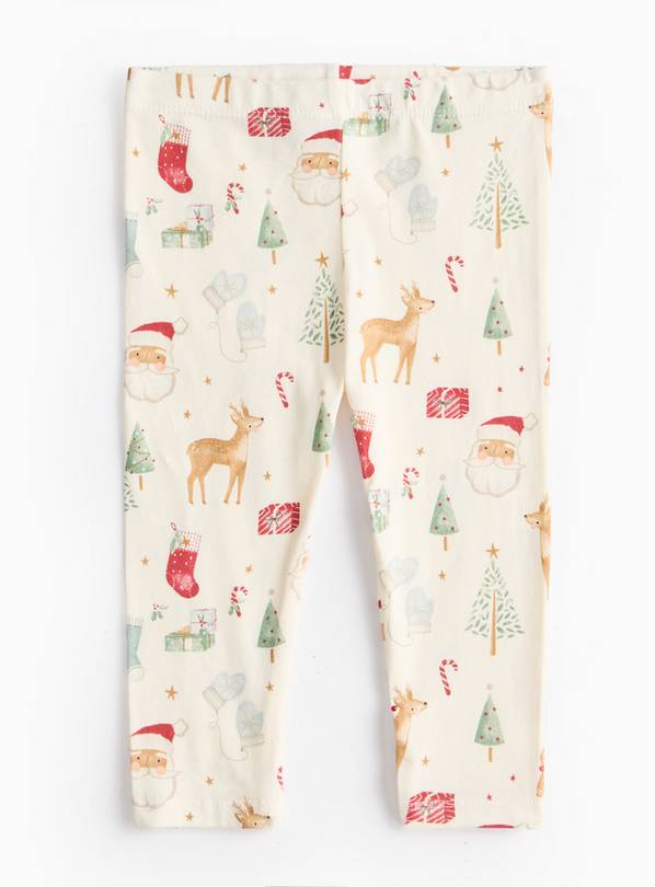 My First Christmas Festive Print Leggings 3-6 months